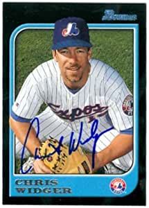 Chris Widger Autographed Baseball Card Montreal Expos Bowman