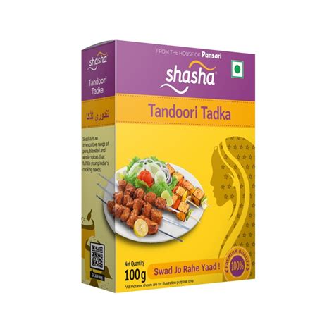 G Shasha Tandoori Tadka Masala Packaging Type Pouch At Rs Gram