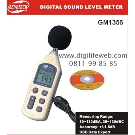 Sound Level Meter Data Logger Benetech Gm