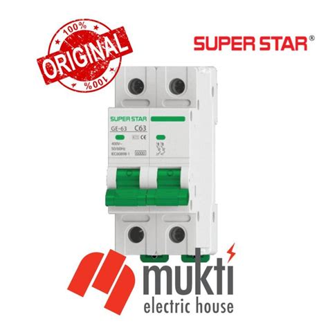 Super Star Mcb Dp A Ka Miniature Circuit Breaker Double Pole P Ssg