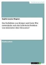 Das Verhältnis von Körper und Geist Wie entwickelte sich das Leib