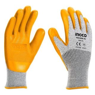 Jual Sarung Tangan INGCO HGVL08 Kerja Karet Latex Safety Gloves Proyek