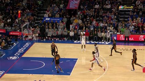 Maxey S Steal Leads To Quick Three Ball As Sixers Go Up Big On Hawks