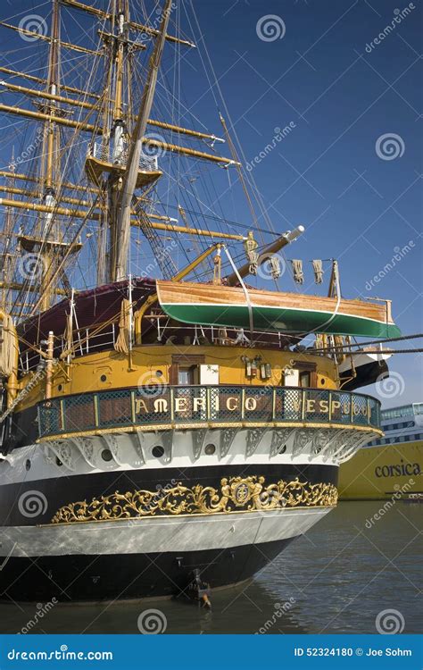 Amerigo Vespucci Ship Motto Editorial Photo CartoonDealer 89993929