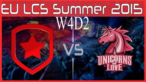 Gambit Gaming Vs Unicorns Of Love S5 EU LCS Summer 2015 Week 4 Day 2