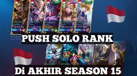 Push Solo Rank Di Akhir Season 15 Youtube