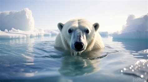 Premium Photo | Polar bear in its natural ice habitat the arctic