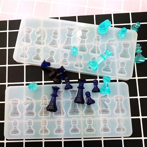 Chess Pieces Resin Molds International Silicone Chess Mold3D Etsy