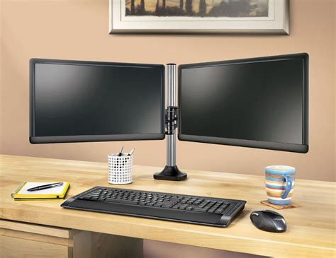 Questions And Answers Insignia™ Dual Screen Desktop Monitor Mount Ns Pmm6230 Best Buy