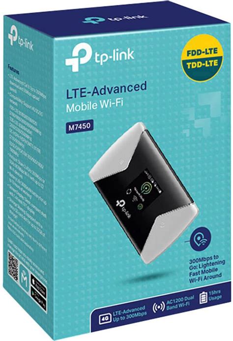 TP LINK M7450 4G Wi Fi Mobile Hotspot Conrad