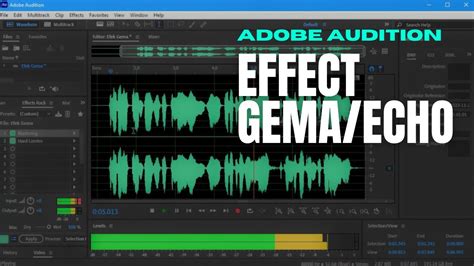 Cara Membuat Effect Gema Di Adobe Audition YouTube