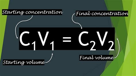 Concentration Chemistry Formula