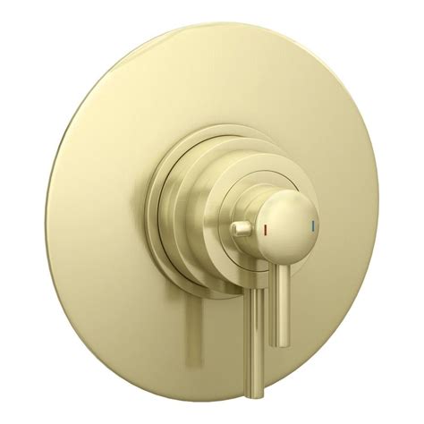 Arezzo Brushed Brass Round Concealed Dual Thermostatic Shower Valve W