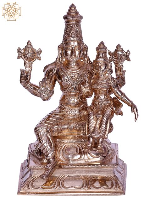 7 Hindu Deities Lakshmi Narayana Bronze Statue Exotic India Art