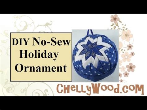 Quilted Holiday Ornament Tutorial With Free Pattern Youtube