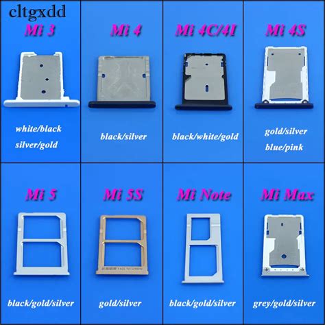 Cltgxdd New Sim Card Socket Slot Holder Replacement For Xiaomi Mi 3 4 4s 4i 4c 5 5s Max Note Sim