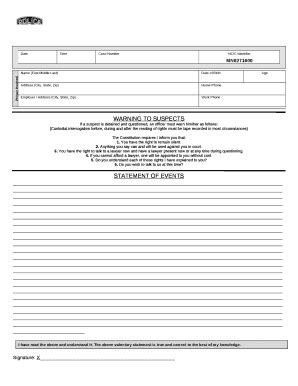 NCIC Identifier Doc Template PdfFiller