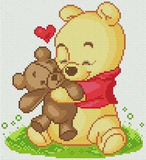 Pin Em Ositos En Punto De Cruz Cross Stitch Disney Cross Stitch