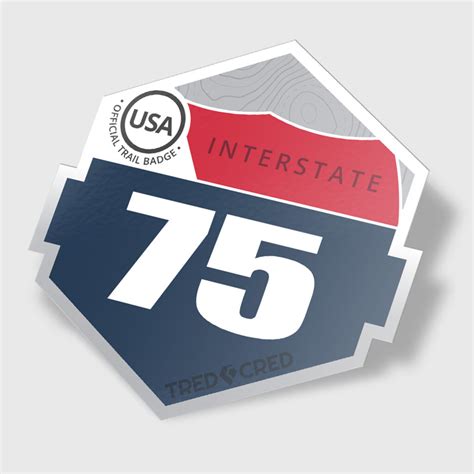 Interstate 75 Sticker - Tred Cred