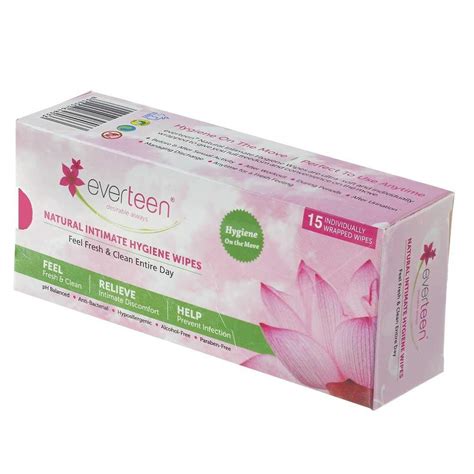 Everteen Natural Intimate Hygiene Wipes For Women 1 Pack 15