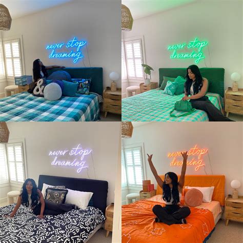 LED Neon Sign in Bedroom | Get a Custom Neon® Sign Above Your Bed