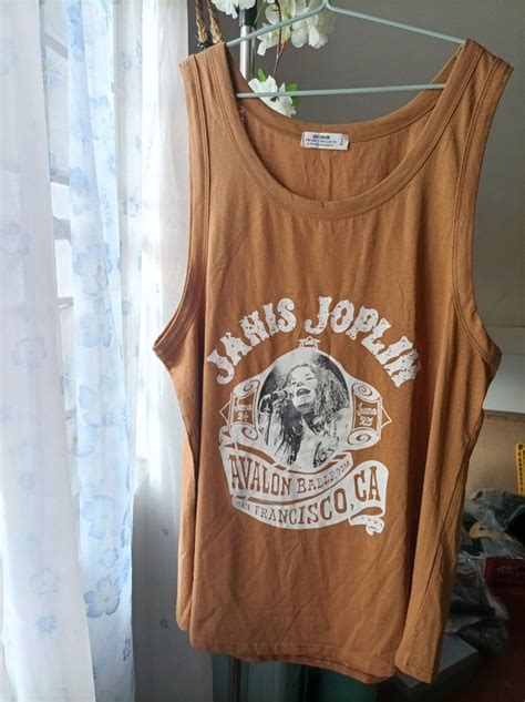 Janis Joplin Tank Shirt Women S Fashion Tops Sleeveless On Carousell