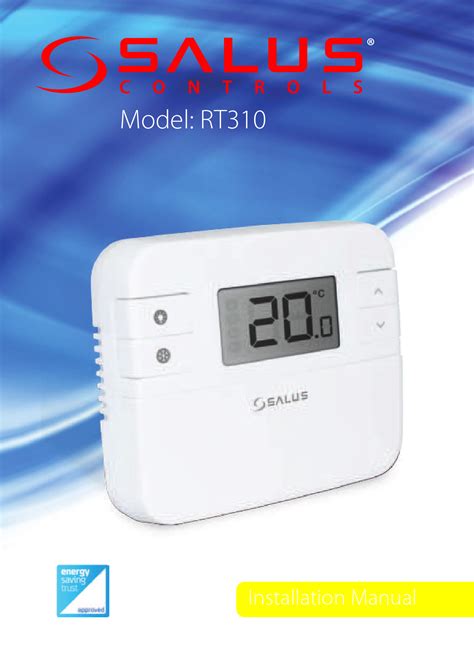 Salus RT310 Thermostat Installation Manual Product Compliance