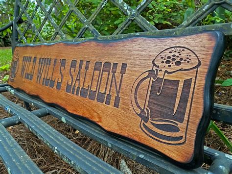 Personalized Bar And Grill Sign Custom Man Cave Rustic Etsy