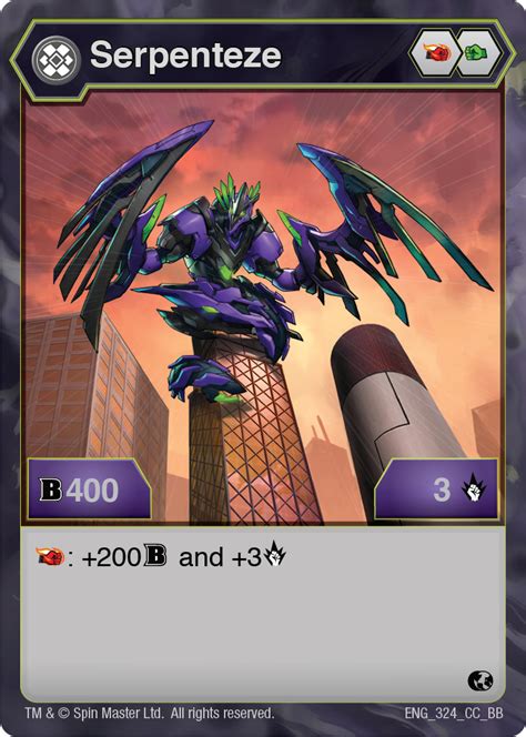 Darkus Serpenteze (Battle Brawlers) - The Bakugan Wiki