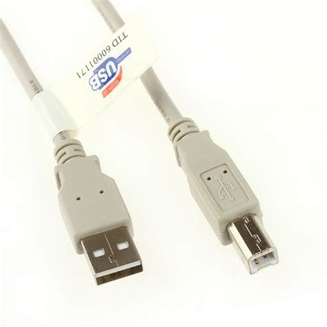 USB cable AB AWG28-1P AWG24-2C certified 2m | 50831