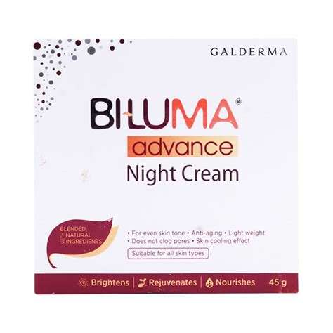 Buy Biluma Advance Night Cream Gm For Best Price Netmeds