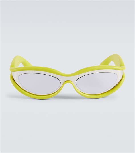 Hem Cat Eye Sunglasses In Yellow Bottega Veneta Mytheresa