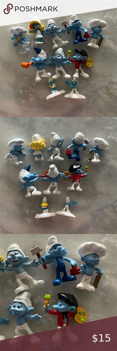 SMURFS McDonald S Happy Meal Figures Toys Bundle Of 10 Happy Meal