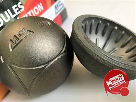 3 boules de pétanque compétition MS STRX INOX STRIÉE TENDRE ANTI REBOND