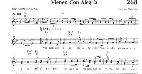 Piano A Un Click Partitura Vienen Con Alegria