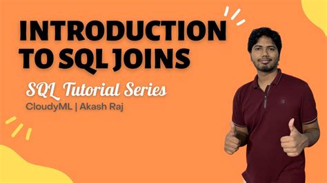 Introduction To Sql Joins Cloudyml Youtube