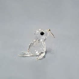 Swarovski Crystal Special Us Only Baby Mini Seal Silver Whiskers Usa