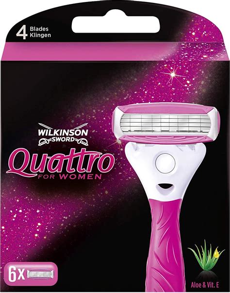 Wilkinson Sword Quattro for Women Rasierklingen für Damen Rasierer 6