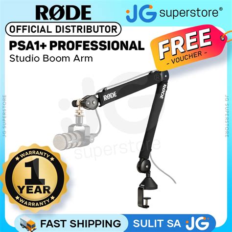 RODE PSA1 Professional Studio Boom Arm C Clamp 1 2Kg Max Payload