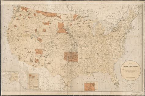 Indian Reservations of the Unites States and territories - 1885 | Map ...