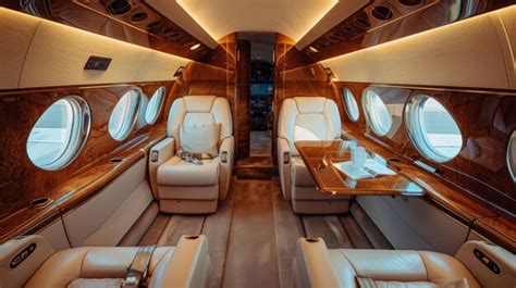 Luxury Private Jet Interior | Premium AI-generated image