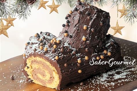 Tronco de navidad de chocolate Receta fácil paso a paso