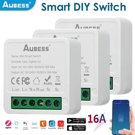 Zigbee A Smart Switch Diy Mini Light Switches Support Way Smart