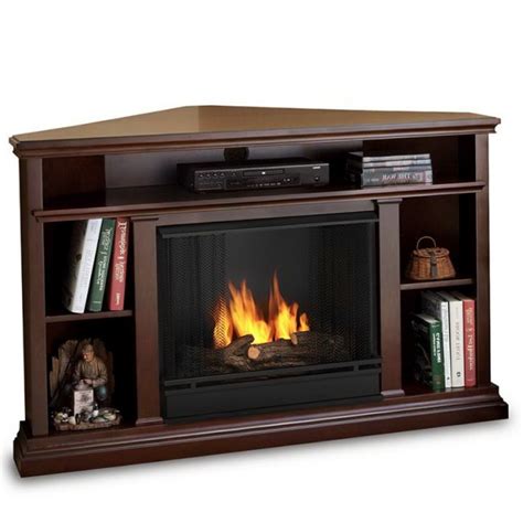 Black Corner Tv Stand With Fireplace | Home Design Ideas