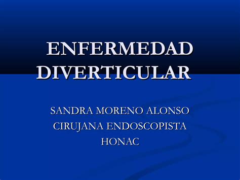 Enfermedad Diverticular Ppt Descarga Gratuita