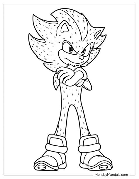 20 Super Sonic Coloring Pages (Free PDF Printables) en 2024