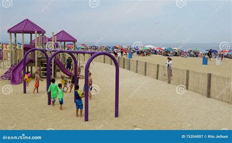 Playground At The Beach At Asbury Park In New Jersey Editorial