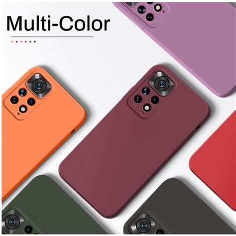 Capa Flexível De Silicone Oficial XIAOMI Redmi Note 11 11s Tela 6 43