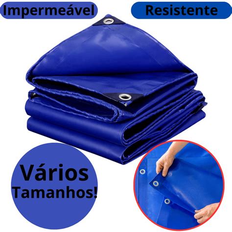 Lona Pl Stica Cobertura Imperme Vel Azul V Rios Tamanhos Resistente