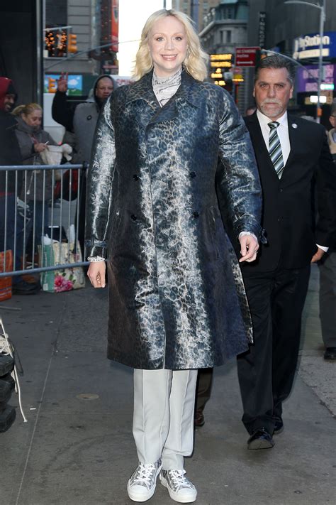 Gwendoline Christie Wearing Dior Homme About Her